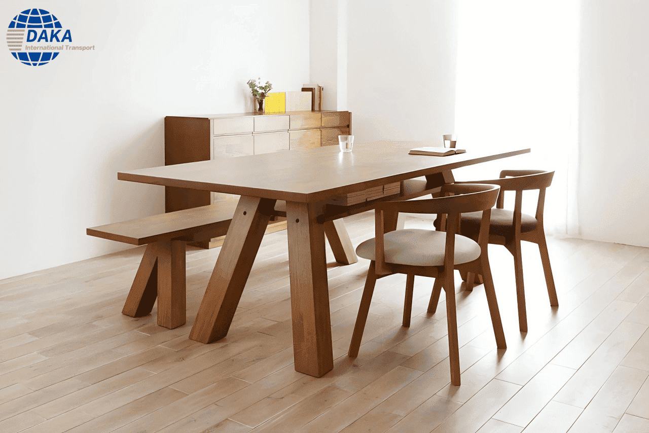 Solid wood tables that need fumigation