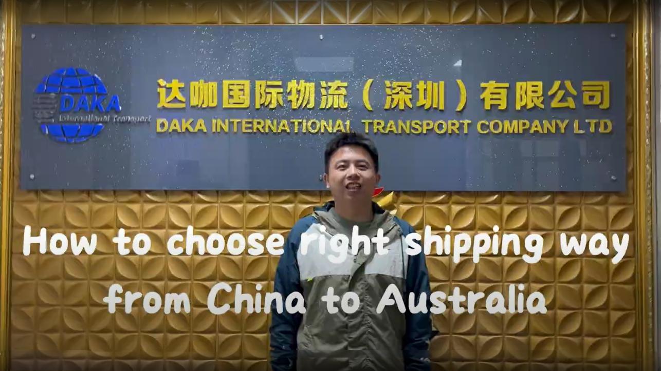 Shipping ways from China to Australia