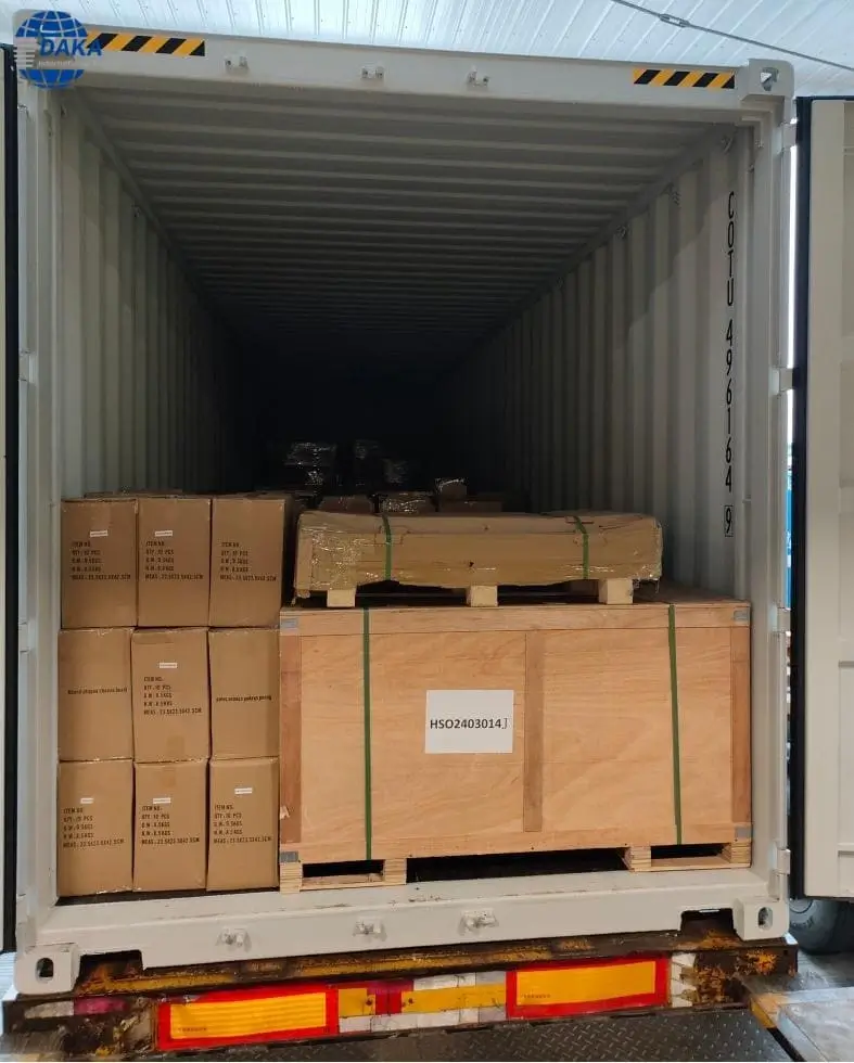 The goods have filled the entire container