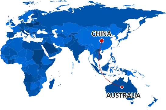 How to ship from China to Australia