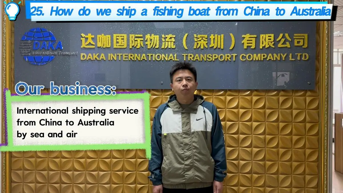 How do we ship a fishing boat from China to Australia (Part 1)