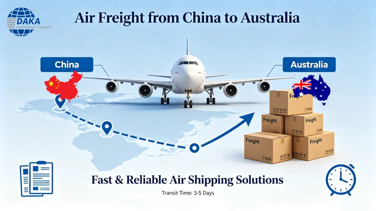 Air freight from China to Australia