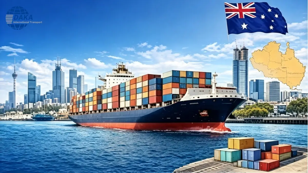 shipping from China to Melbourne