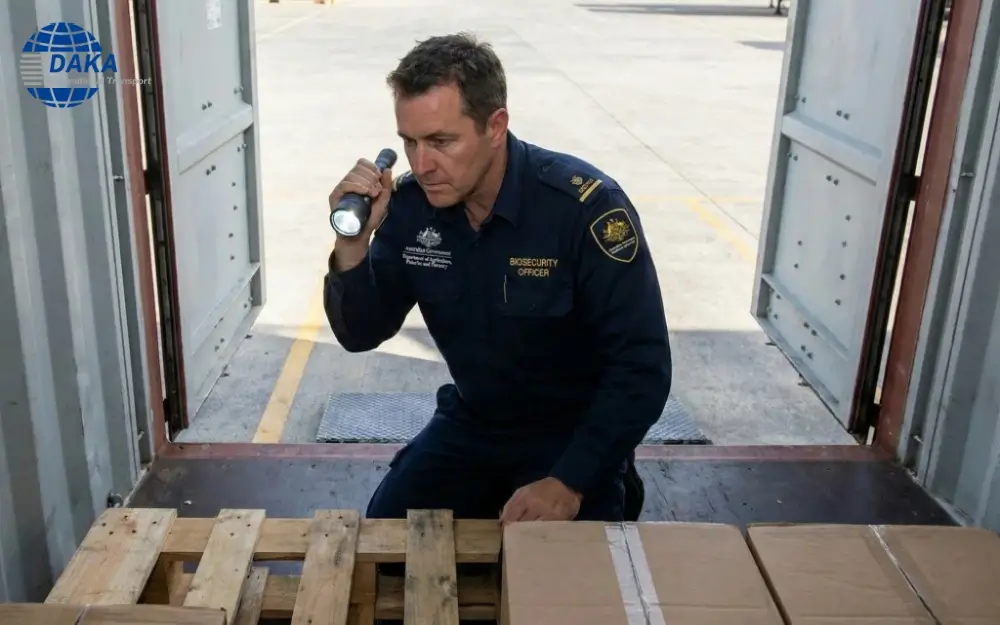 Australian Customs Inspects Cargo