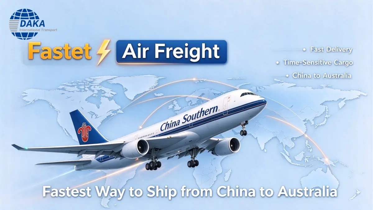 Fastest Way to Ship from China to Australia
