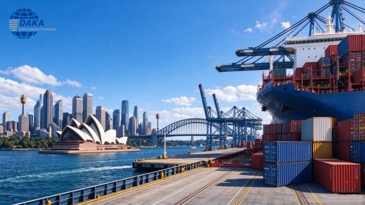 shipping from China to Sydney
